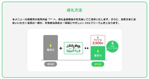 大台町産CO2フリーでんき 130,000円コース（注：お申込み前に申込条件を必ずご確認ください） ／中部電力ミライズ 電気 電力 三重県 大台町