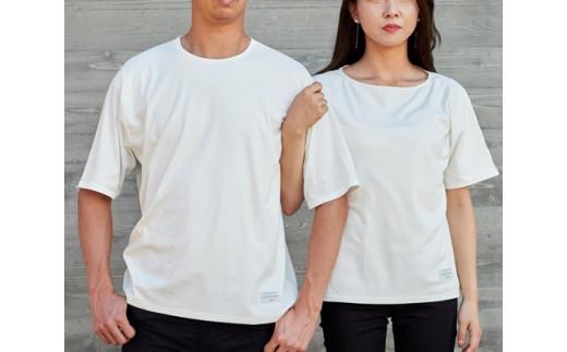 オーガニック　コットン　100%　1枚仕立て　Tシャツ　レディース　M　半袖　白／ソフトママ　ベビー服メーカーが創る　大人　洋服　ファッション　三重県　大台町