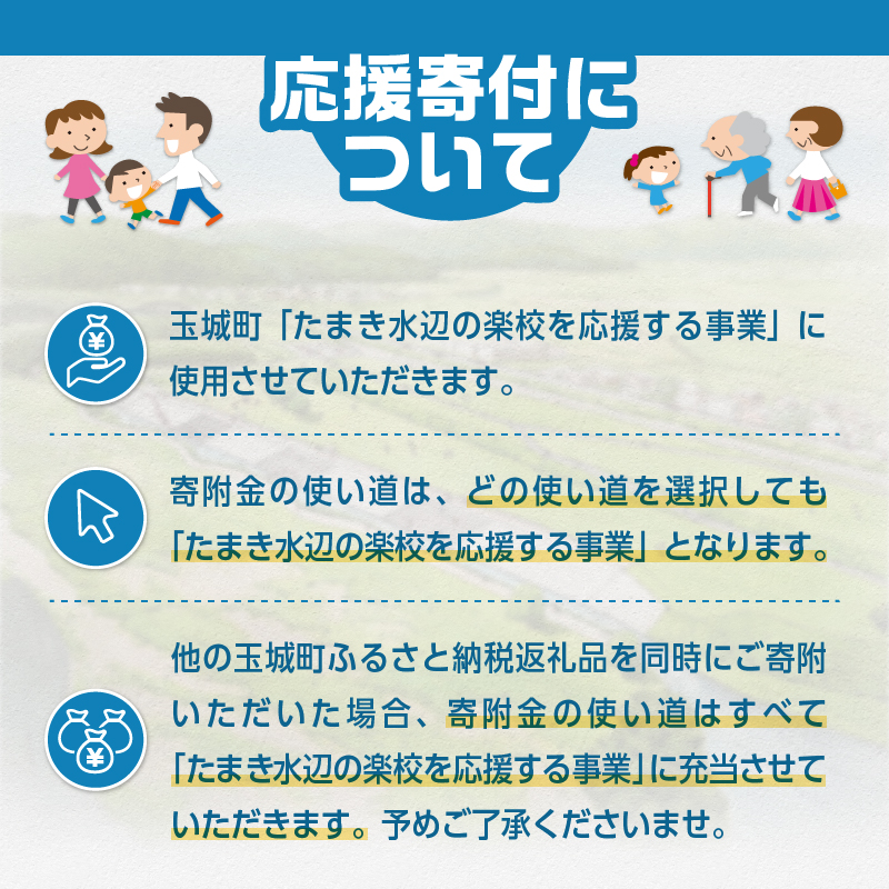 【返礼品なし】三重県玉城町への寄附「たまき水辺の楽校」を応援！！寄附額5,000円