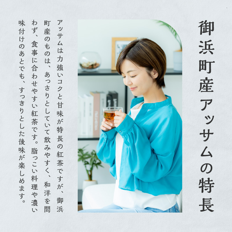 珍しい！国産アッサム紅茶（パック）【紅茶 茶葉 アッサム アッサム紅茶 アッサムティー 国産 ティーバッグ 栽培期間内農薬不使用 自然発酵 自然な甘み あっさり アッサムTea21 三重県 御浜町】