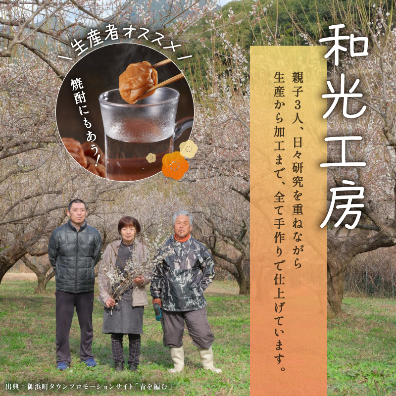 和光工房のはちみつ梅干し1.8キロ【梅干し 梅干 梅 うめぼし はちみつ梅 1.8kg 三重県 御浜町】