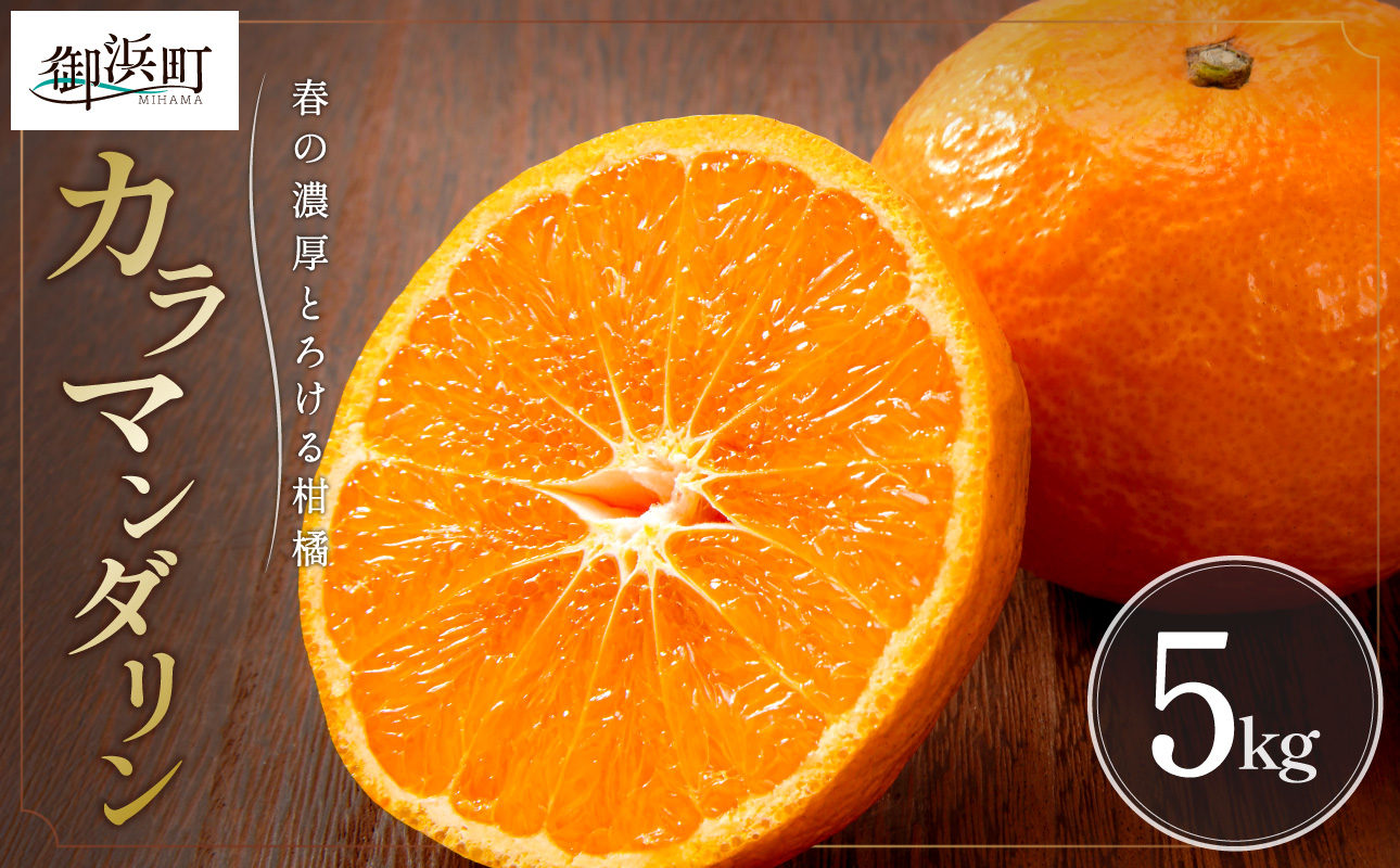 濃厚とろ旨！ミカファームのカラマンダリン5キロ【数量限定 果物 フルーツ みかん オレンジ カラマンダリン デザート 5kg 三重県 御浜町】