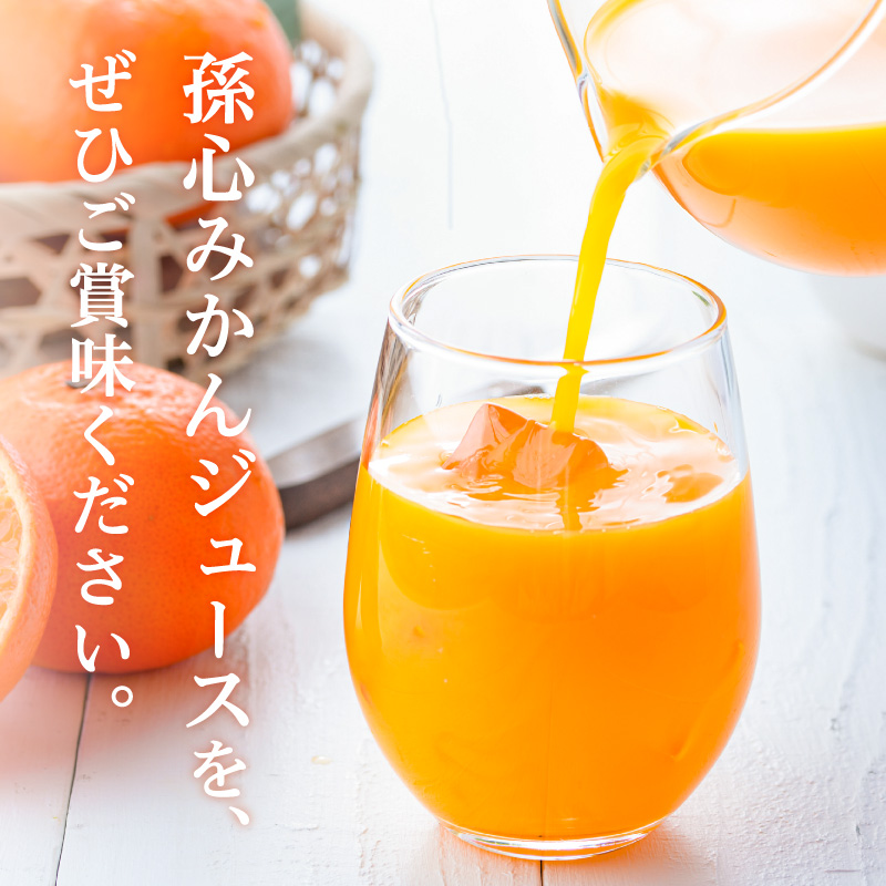 御浜柑橘の孫心みかんジュース【果物 フルーツ みかん みかんジュース オレンジジュース ジュース セット 詰め合わせ 3本 まごころ 三重県 御浜町】
