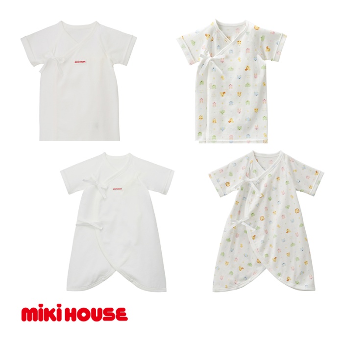 ミキハウス　ピュアベール天竺肌着セット（白） / ピュアベール 天竺 肌着 セット 吸水性 耐久性 日本製 抗菌抗ウイルス加工 大台町 三重県