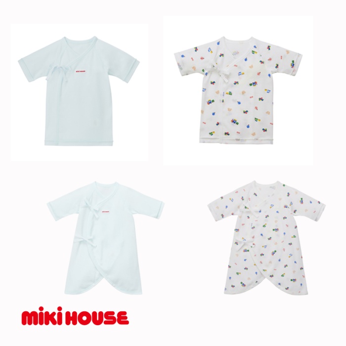 ミキハウス　ピュアベールフライス肌着セット（ブルー） / ピュアベール フライス素材 肌着 セット 吸水性 耐久性 日本製 抗菌抗ウイルス加工 大台町 三重県