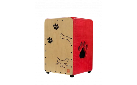 カホン　ねこカホン　プロフェッショナルモデル　N-11　スタンダードサイズ　三重県産　ひのき製／KOSHIKARI　ふるさと納税　楽器　大紀ブランド　三重県　大紀町