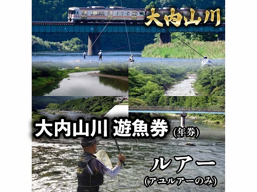 鮎　遊漁券　年券　ルアー ／大内山川漁業協同組合　釣り　川釣り　アウトドア　大紀ブランド　三重県　大紀町