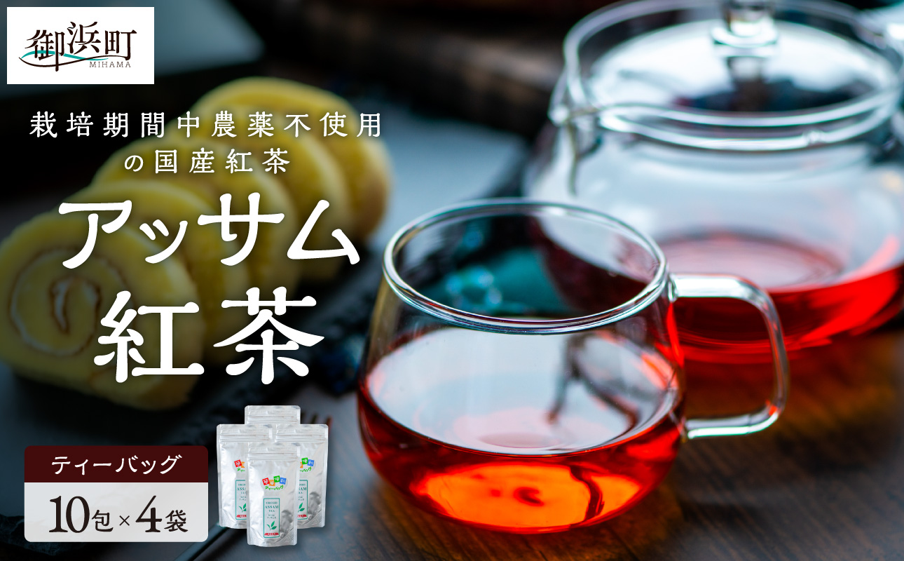 珍しい！国産アッサム紅茶（パック）【紅茶 茶葉 アッサム アッサム紅茶 アッサムティー 国産 ティーバッグ 栽培期間内農薬不使用 自然発酵 自然な甘み あっさり アッサムTea21 三重県 御浜町】